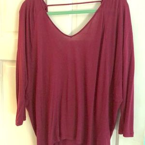 Express Slouch V-neck